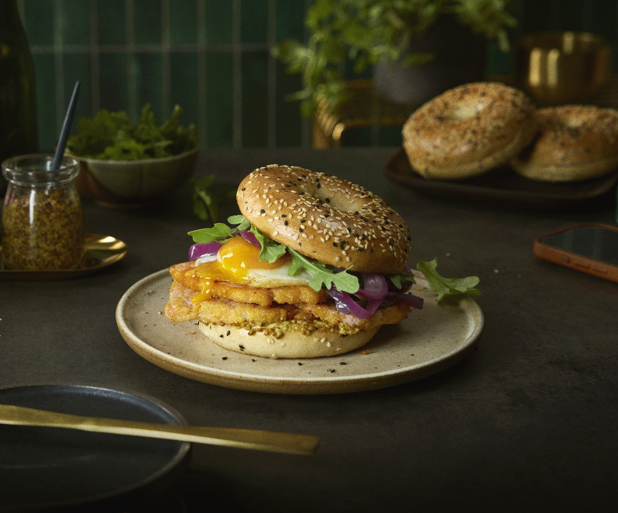 Breakfast Bagel Sandwich
