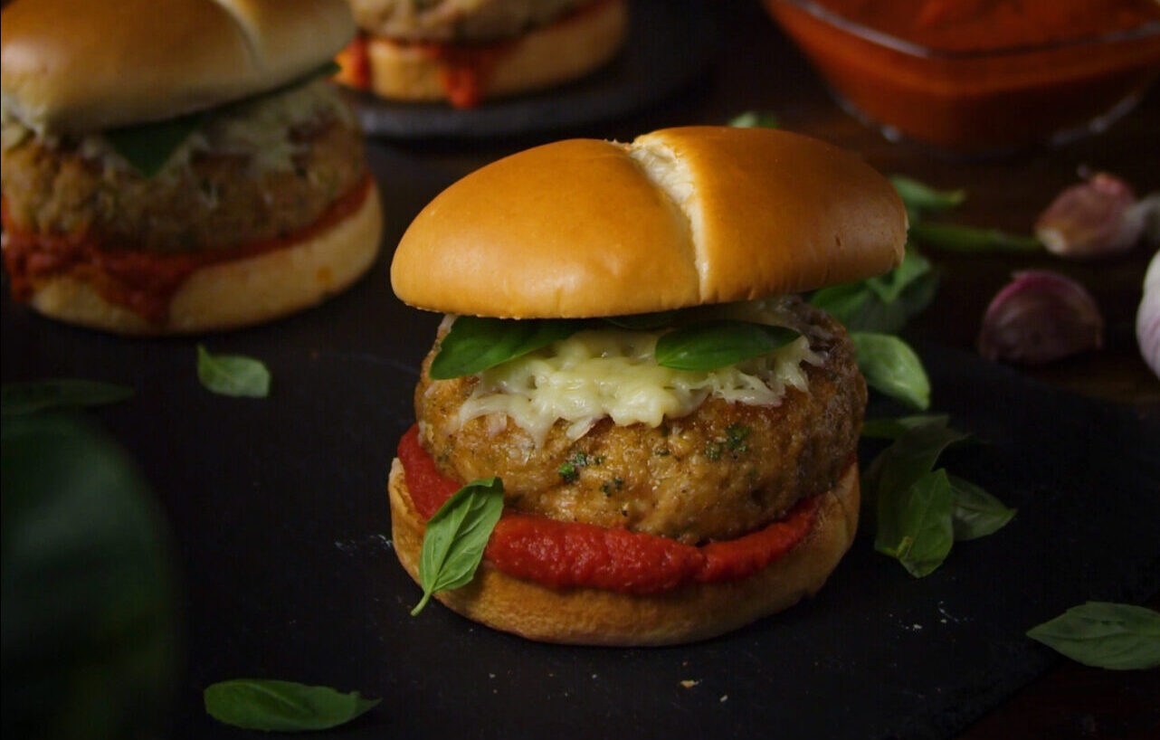 Chicken Parm Burgers