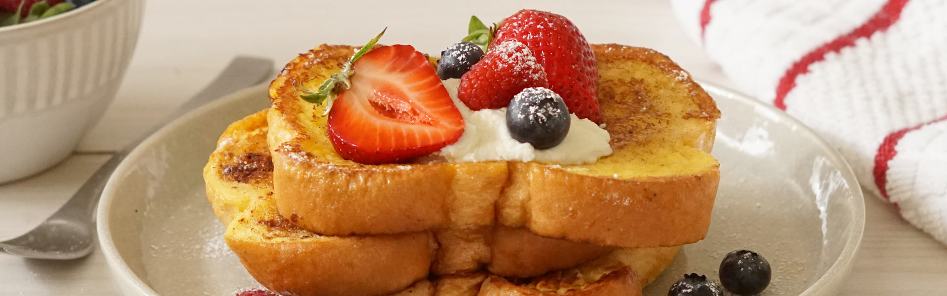 French Toast with Mascarpone Maple Cream
