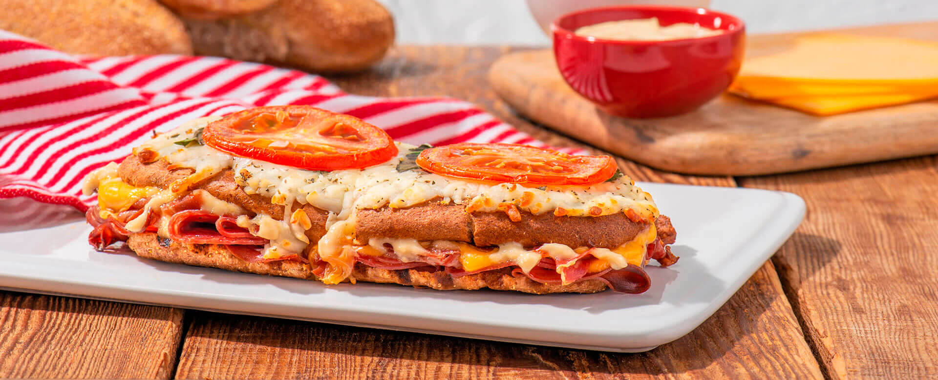 Loaded Italian Sub with Roasted Garlic Aioli