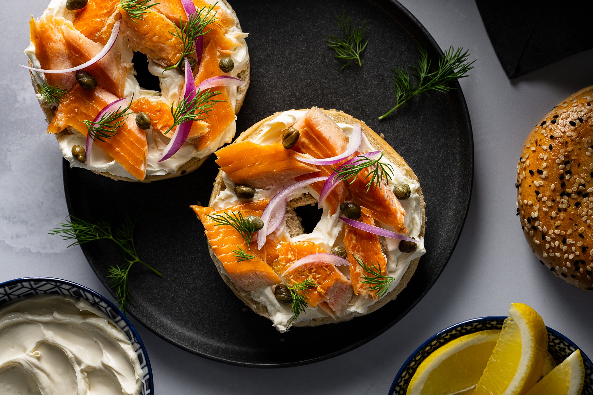 Smoked Trout Bagel