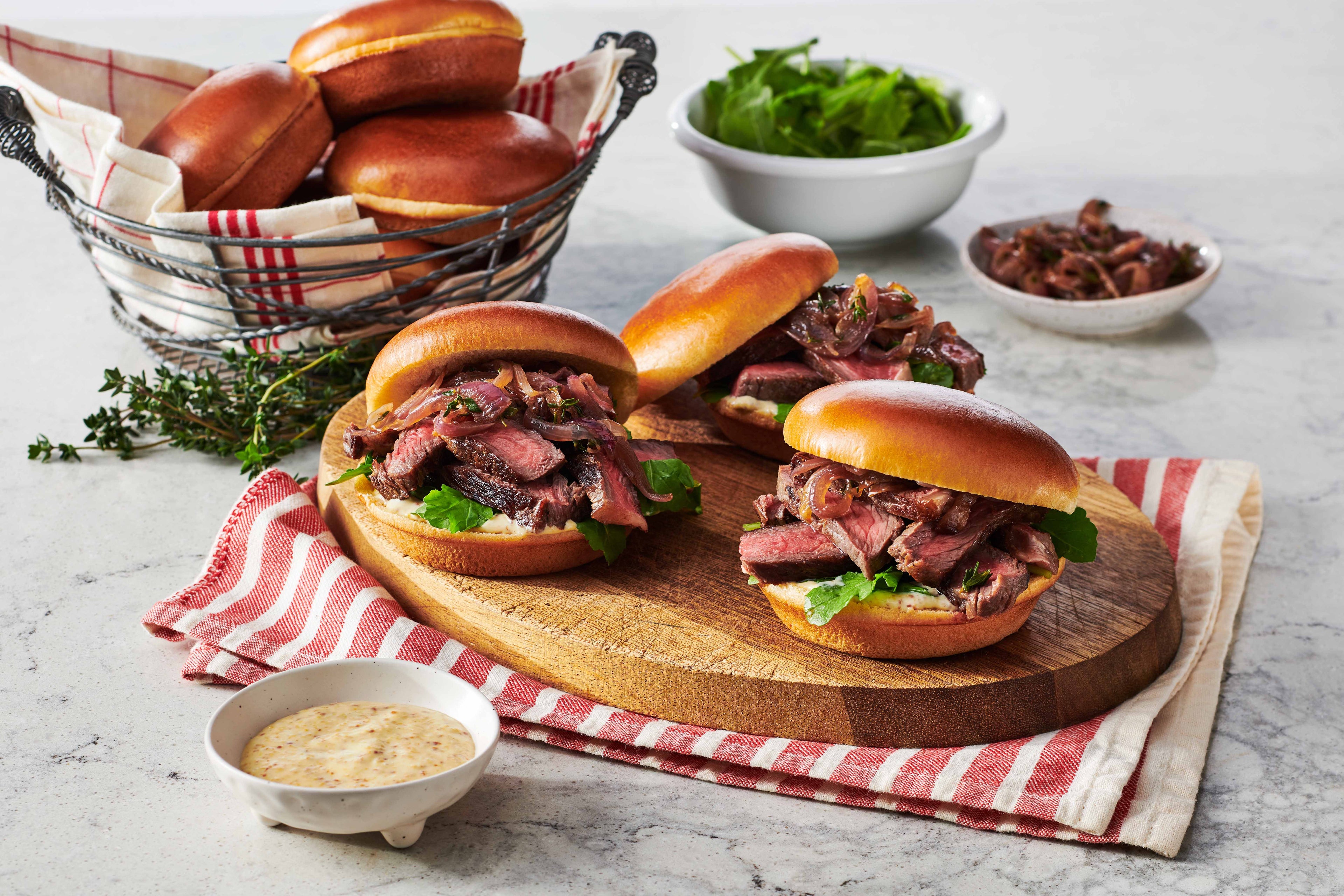 Steak & Caramelized Onion Sandwich