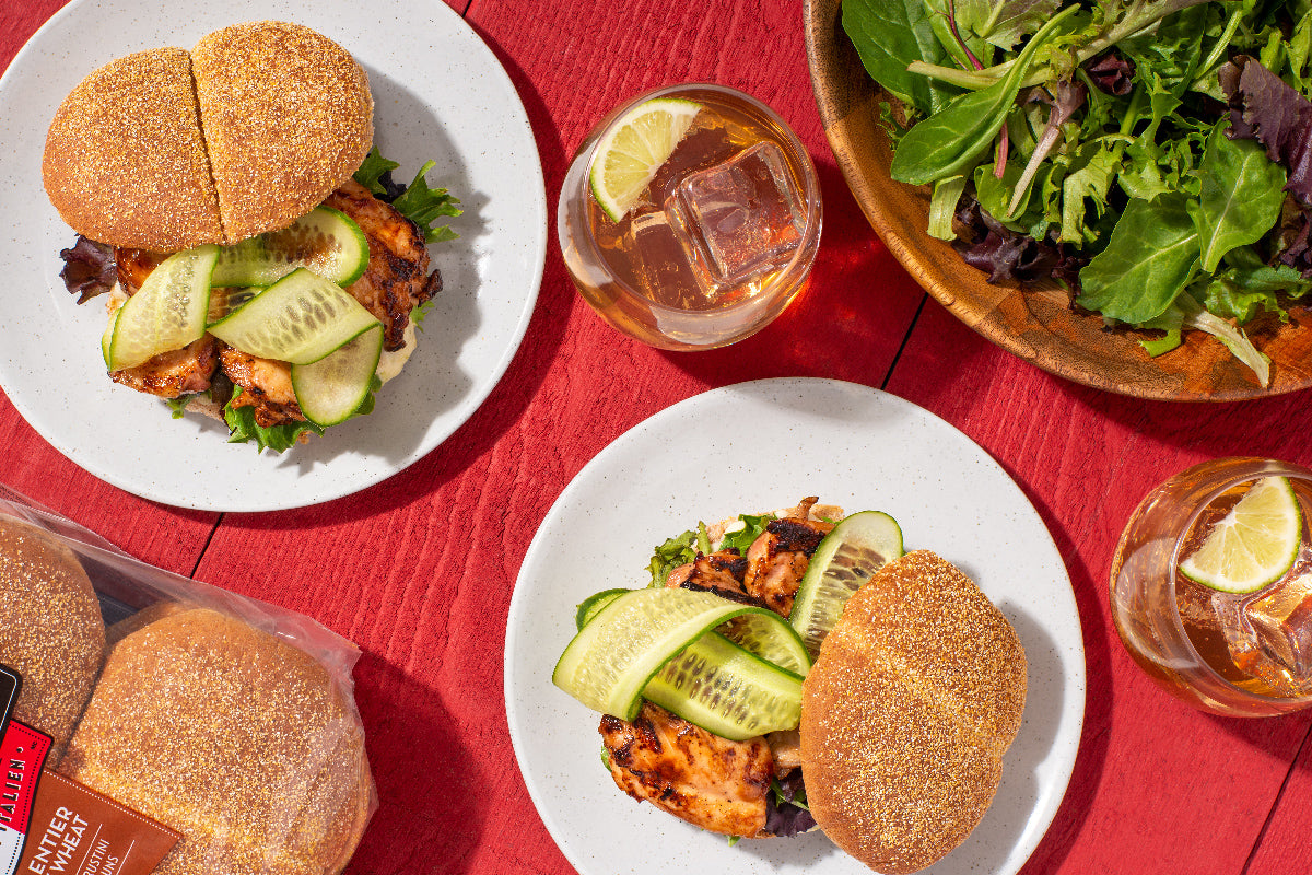 Sweet Chili and Lime Chicken Burgers