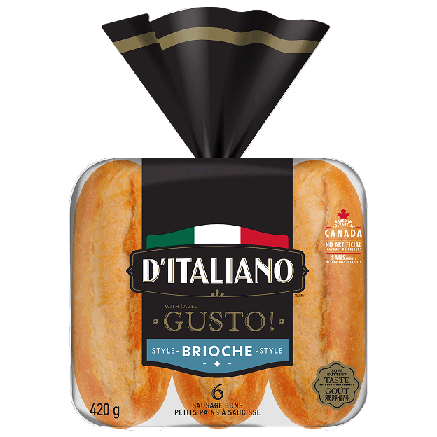 D’Italiano with Gusto!™ Brioche Style Sausage Buns