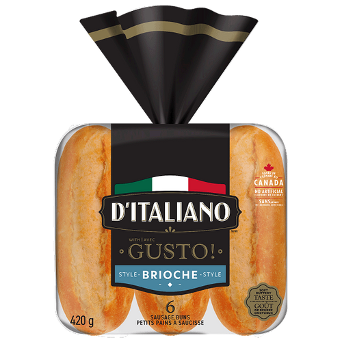 D’Italiano with Gusto!™ Brioche Style Sausage Buns