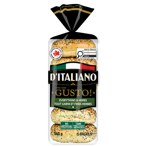 D’Italiano with Gusto!™ Everything & Herbs Bagel