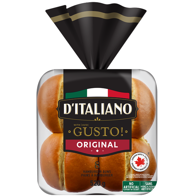D’Italiano with Gusto!™ Original Hamburger Bun