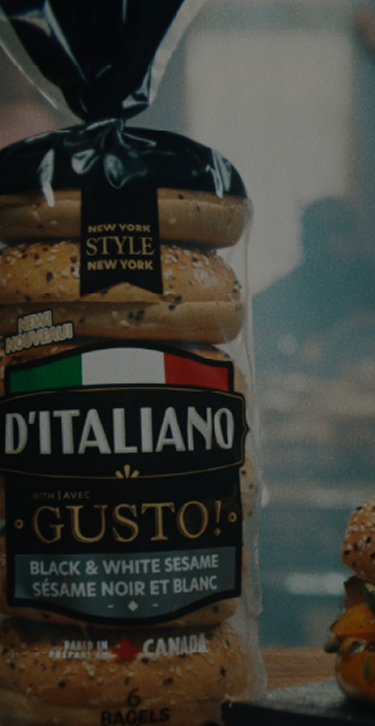 Ditaliano with Gusto Bagel