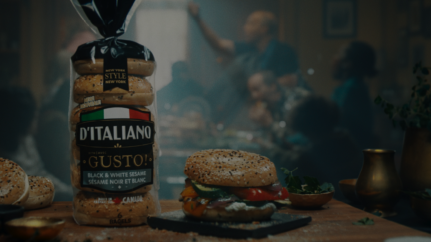 Ditaliano with gusto bagel