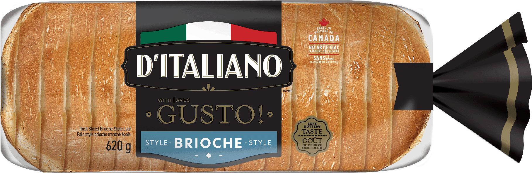 D’Italiano with Gusto!<sup>™</sup> Brioche Style Thick Sliced Loaf