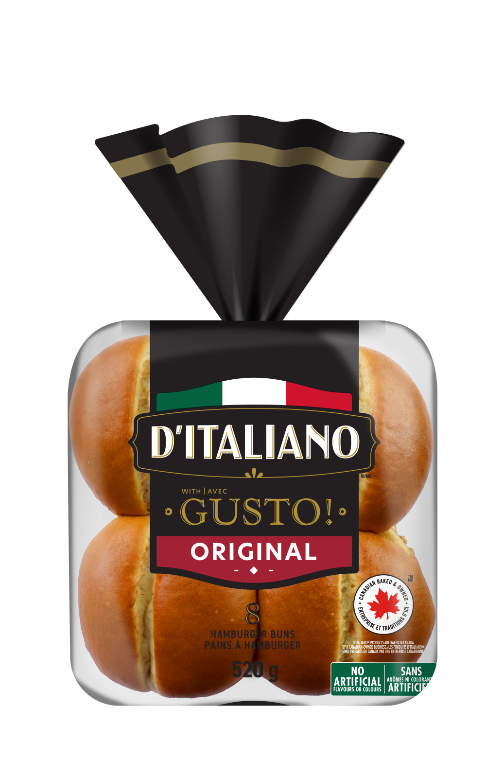 Pains à hamburger original D’Italiano avec Gusto!ᴹᴰ