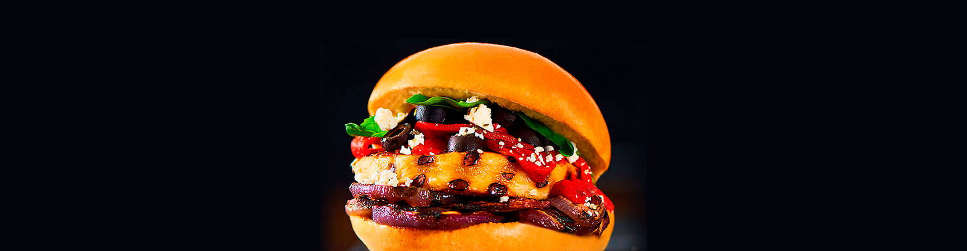 Mediterranean Inspired Burger