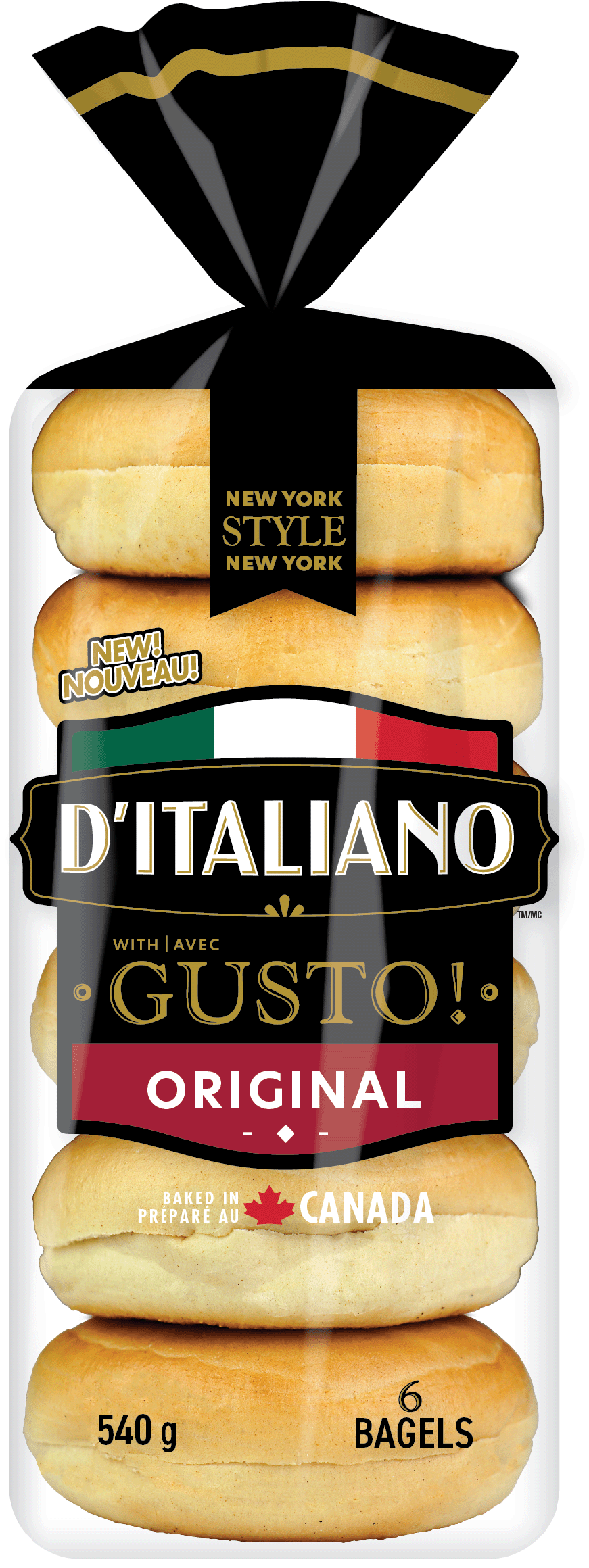 D’Italiano® avec Gusto!™ bagel classiques