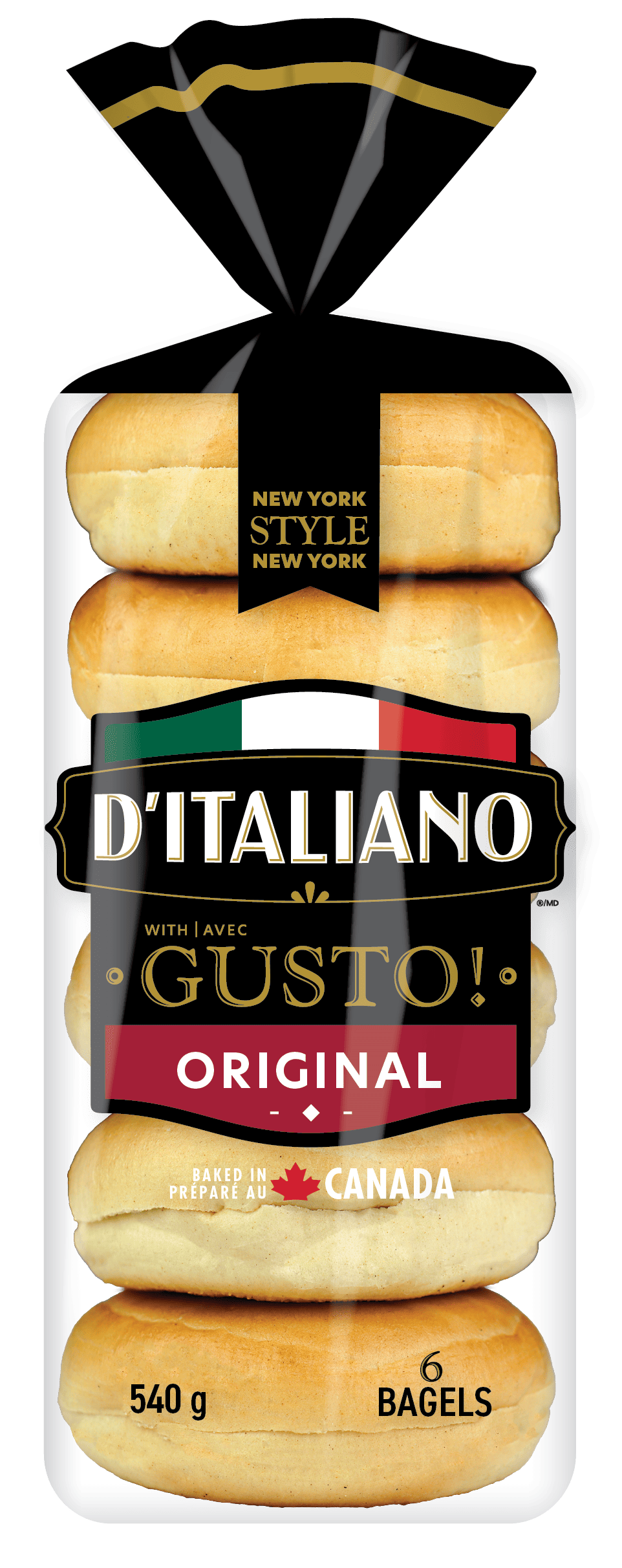 D’Italiano avec Gusto!<sup>ᴹᴰ</sup> bagel classiques original