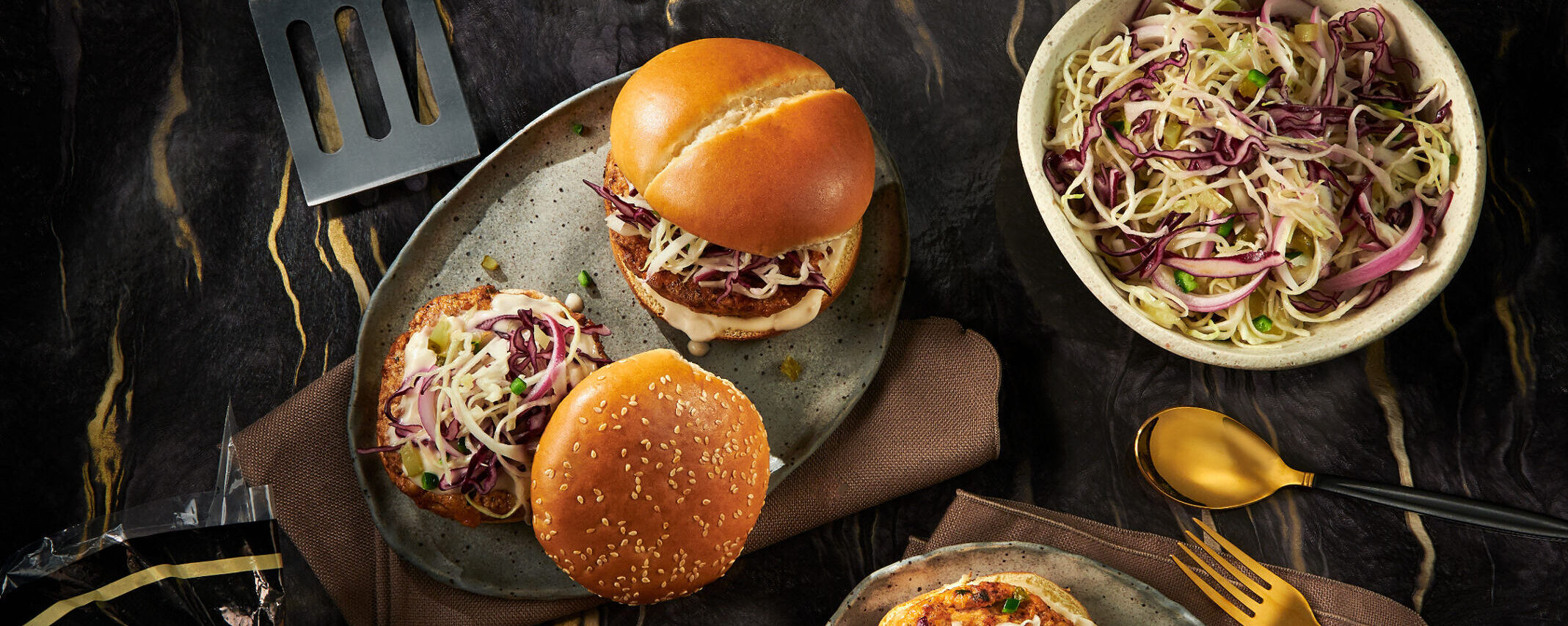Chicken Burger with Slaw